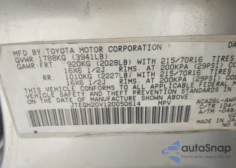 2002 Toyota Rav4 из США, поврежденный, VIN JTEGH20V120050614